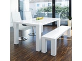 SalesFever® Sitzbank 180x35 cm Luke weiß Hochglanz 2040 Miniaturansicht - 3
