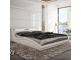Innocent® Polsterbett 160x200 cm in weiß Zuma Kunstleder ausgefallenes Design 10660 Miniaturansicht - 2