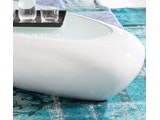 SalesFever® Couchtisch weiss hochglanz oval 115 cm Glasplatte GODI n-9918 Miniaturansicht - 5