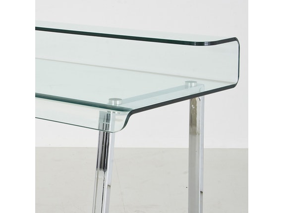 Schreibtisch Visible Clear Stahl Glas » KARE Design