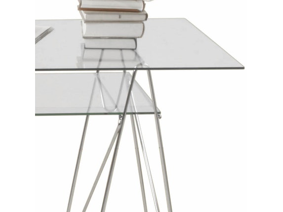 Schreibtisch Polar mit 2 Glasplatten » KARE Design ...