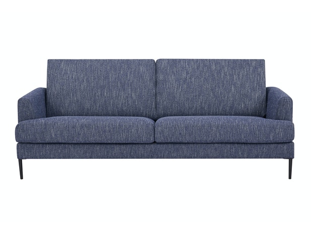 Sofa blau 3-Sitzer Strukturstoff Tokyo 394601 von SalesFever®