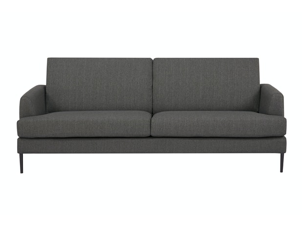 Sofa anthrazit 3-Sitzer Strukturstoff Tokyo 394571 von SalesFever®