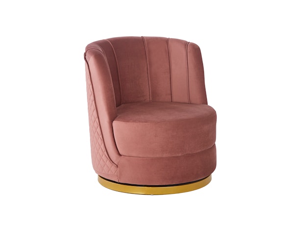 Drehsessel aus Samt Rose Aubrey 372029 von SalesFever®