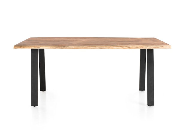 Esstisch Akazie 220x110 cm mit Tischgestell 80x40 mm SAIRA 369159 von SalesFever®