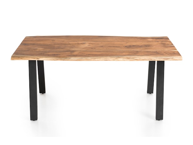 Esstisch Akazie 200x100 cm mit Tischgestell 80x40 mm SAIRA 397534 von SalesFever®