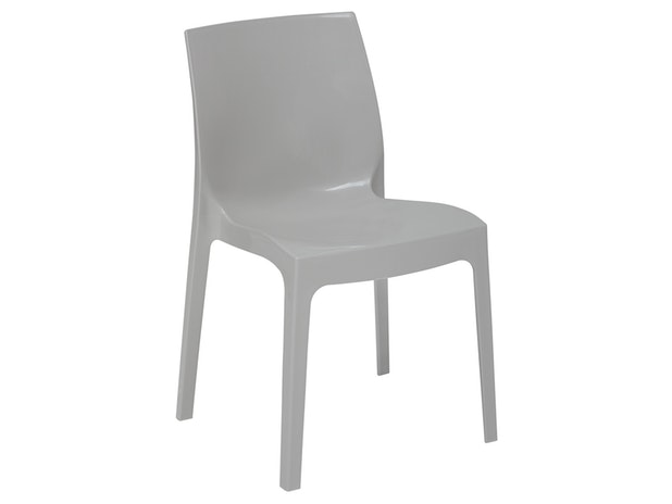 Designer grau Stuhl Sari aus Kunststoff 391211 von SalesFever®