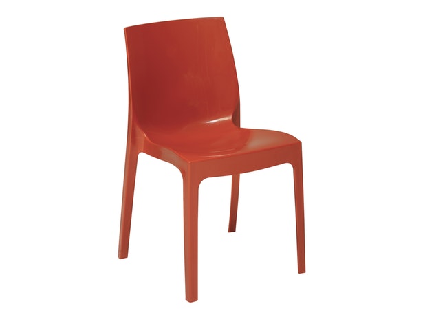 Designer rot Stuhl Sari aus Kunststoff 391228 von SalesFever®
