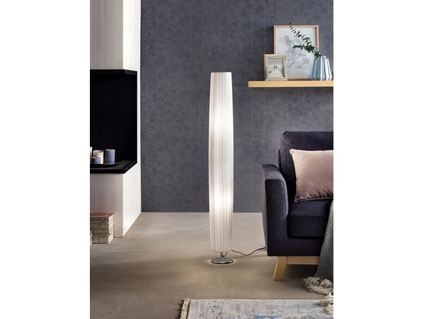 Stehlampe Stehleuchte rund 120 cm weiß im Art Deco Design PARTO 8989 von SalesFever®