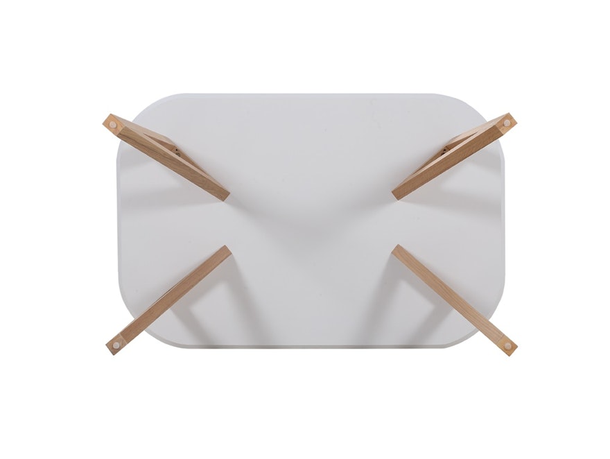 SalesFever® Esstisch 140x90 cm Weiß Holz stabile Beine Tisch AINO n-1072-7667 - 6