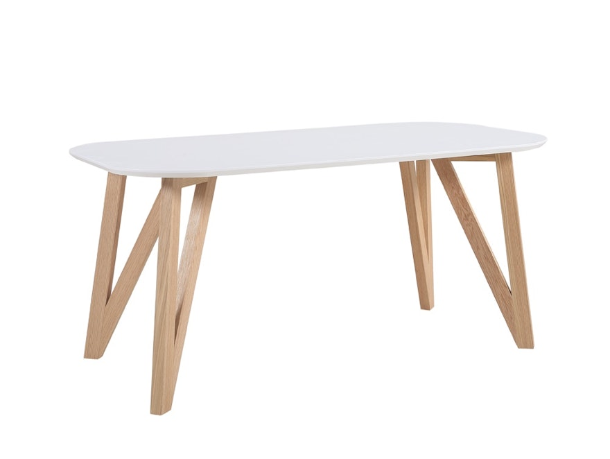 SalesFever® Esstisch 180x90 cm Weiß Holz stabile Beine Tisch AINO 0n-10072-7669 - 1