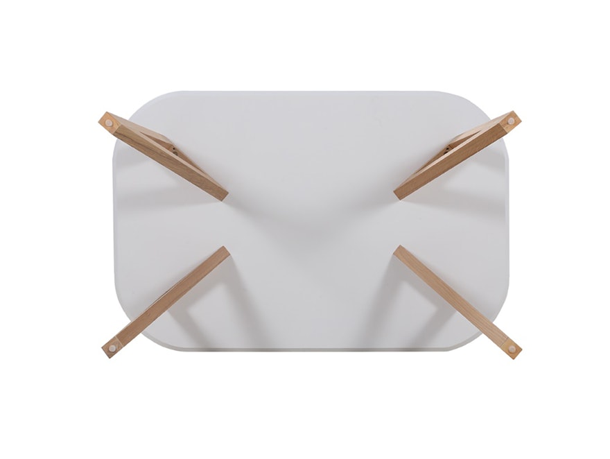 SalesFever® Esstisch 120x80 cm Weiß Holz stabile Beine Tisch AINO 391334 - 6