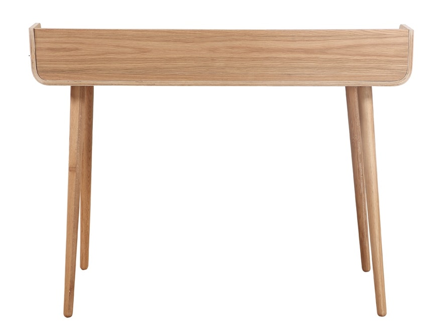 SalesFever® Retro-Design Eiche Malin Schreibtisch mit Holzbeinen 0n-10074-7674 - 3