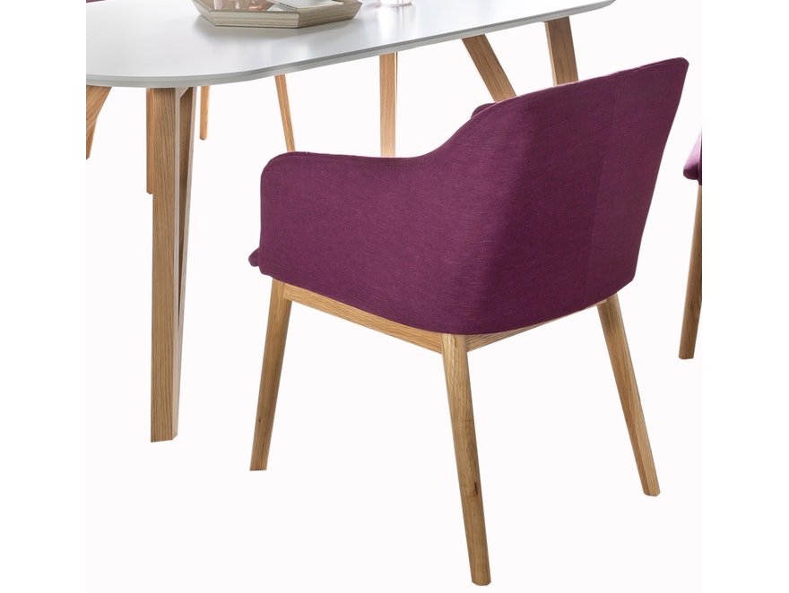 SalesFever® Tischgruppe violett 160 x 90 cm Aino 5tlg. Tisch & 4 Stühle 13787 	 - 10
