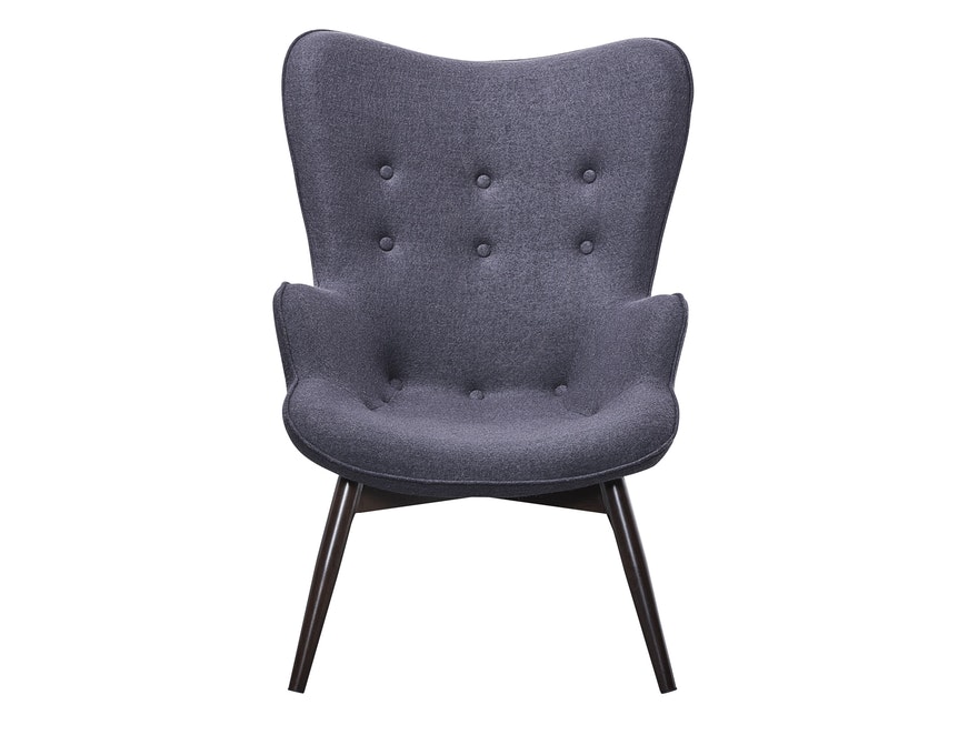 SalesFever® Skandinavischer anthrazit Sessel mit Armlehnen aus Webstoff Aksel 13729 - 3