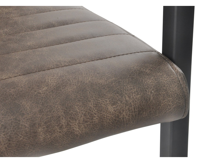 SalesFever® Baumkantentisch Essgruppe Stühle dunkelbraun 160 cm massiv COGNAC 5tlg ALESSIA 13875 - 14