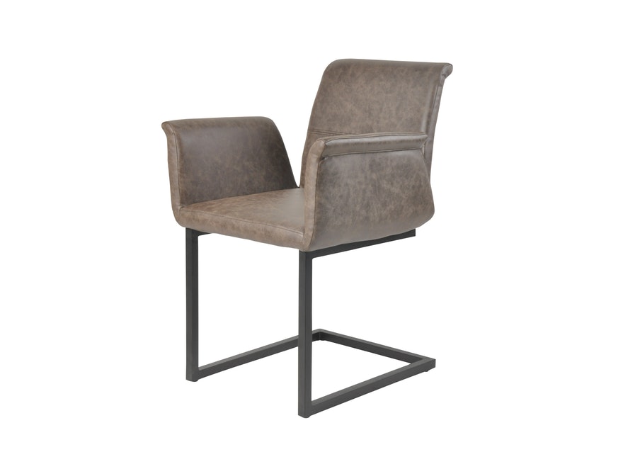 SalesFever® Baumkantentisch Essgruppe Stühle dunkelbraun 160 cm massiv COGNAC 5tlg GAIA 13890 - 13