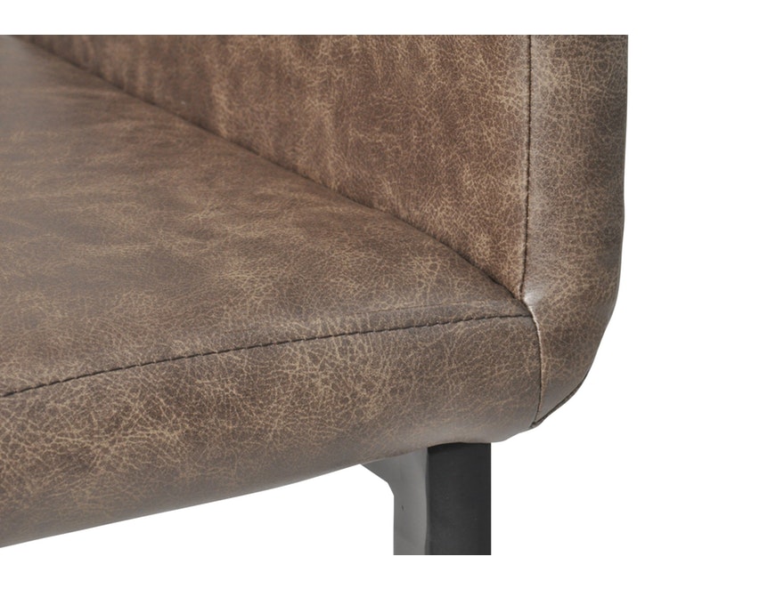 SalesFever® Baumkantentisch Essgruppe Stühle dunkelbraun 160 cm massiv COGNAC 5tlg GAIA 13890 - 14