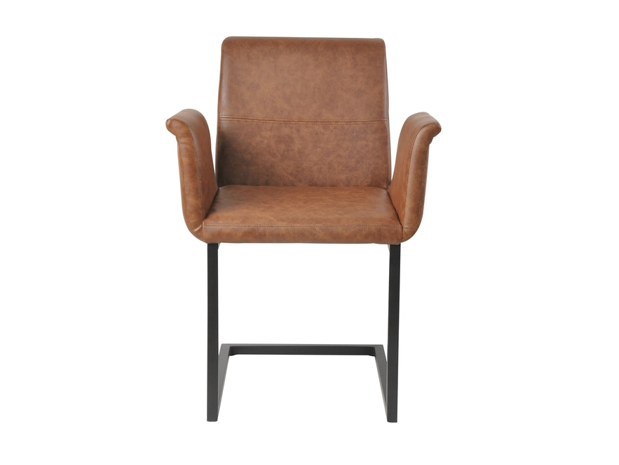 SalesFever® Baumkantentisch Stühle hellbraun Essgruppe 160 cm massiv COGNAC 5tlg GAIA 13893 - 9