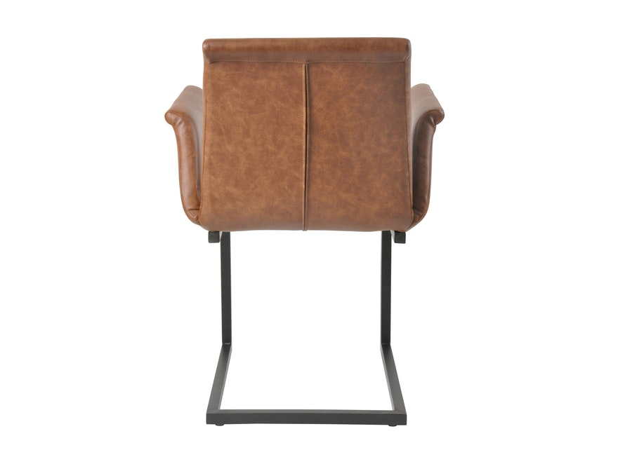 SalesFever® Baumkantentisch Stühle hellbraun Essgruppe 160 cm massiv COGNAC 5tlg GAIA 13893 - 10