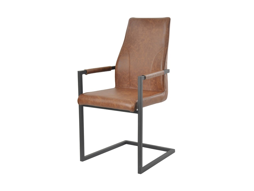 SalesFever® Baumkantentisch Stühle hellbraun 160 cm massiv NUSSBAUM 5tlg GIADA 13900 - 9
