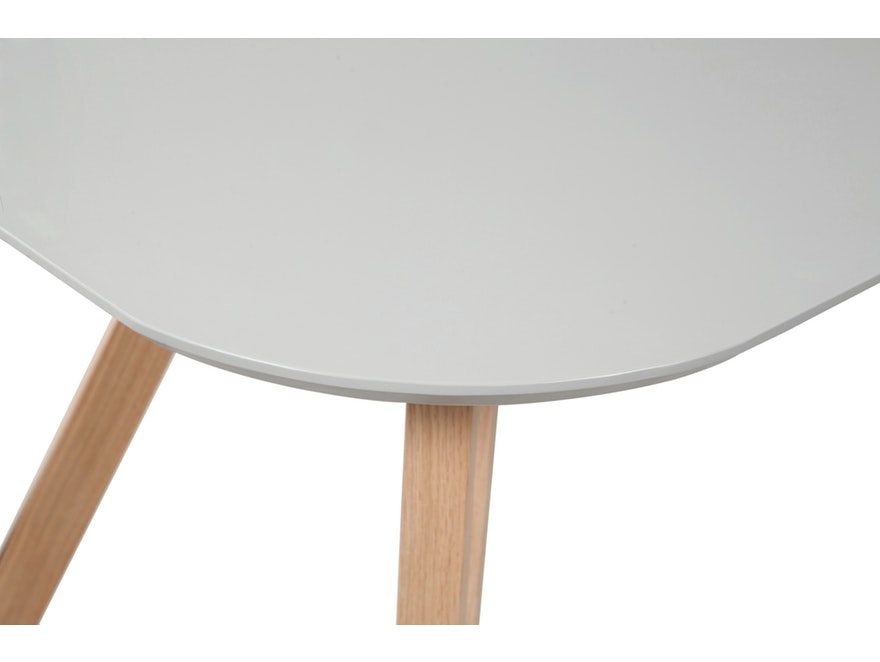SalesFever® Esstisch 140 x 90 cm Grau mit stabilen Holzbeinen Aino 13652 - 5