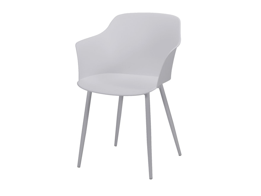 SalesFever® Esszimmerstuhl Weiß aus Kunststoff mit Armlehnen Matteo 3645/52 - 1