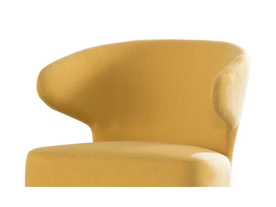 SalesFever® Sessel Gelb aus Textil mit Armlehnen und Eichengestell Valentin 4540/69R - 3
