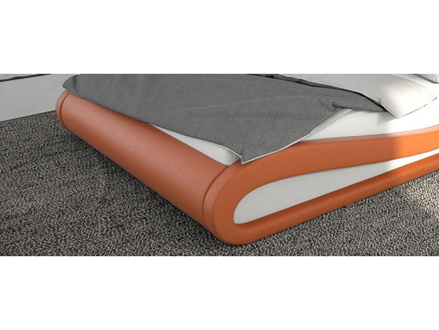 Innocent® Polsterbett 180x200 cm orange weiß Doppelbett LED Beleuchtung BELLUGIA 12461 - 5