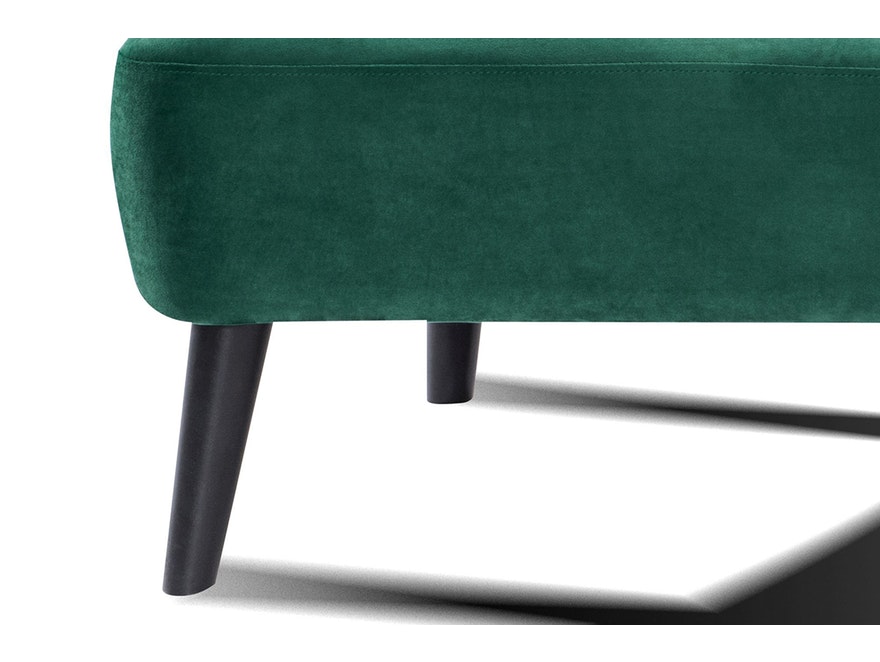 SalesFever® Sofa seegrün 2-Sitzer Sitzbank Retro aus Samt Calypso 387962 - 4