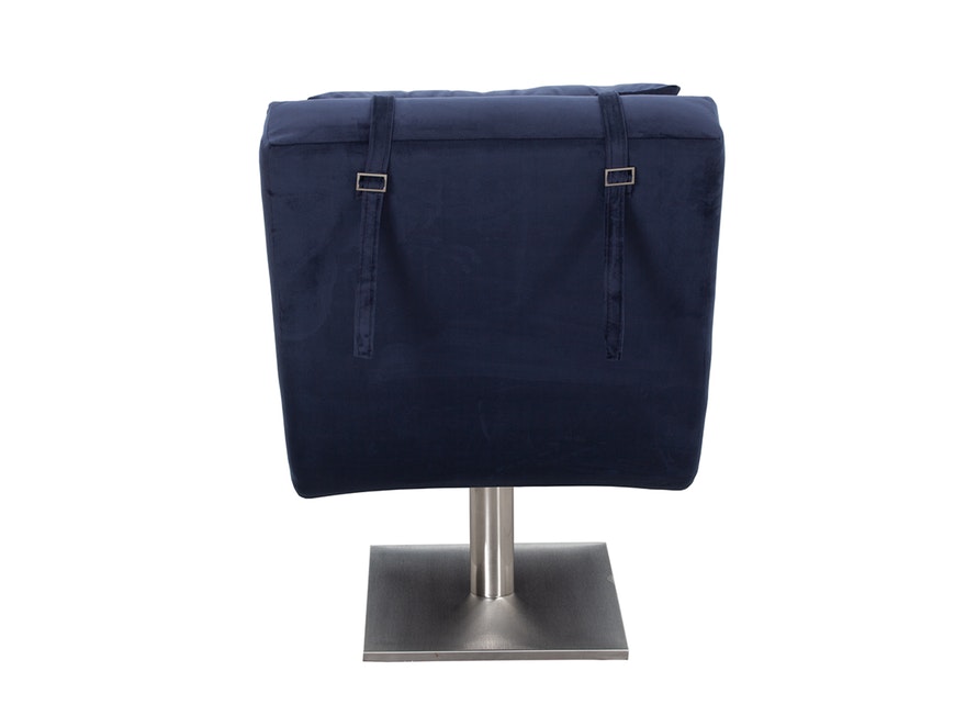 SalesFever® Liege blau Polsterliege Relaxliege 200 cm Design Samt Tiara 390344 - 5