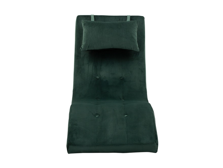 SalesFever® Liege Polsterliege Relaxliege 200 cm Samt grün TIARA 390351 - 3