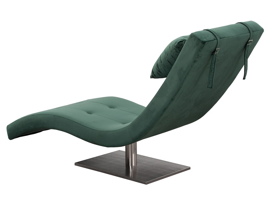 SalesFever® Liege grün Polsterliege Relaxliege 200 cm Design Samt Tiara 390351 - 6