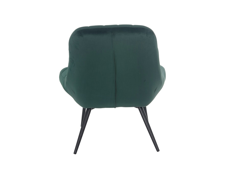 SalesFever® Loungesessel grün XXL-Sitzfläche Steppung Samt Metall schwarz CHICAGO 390542 - 6