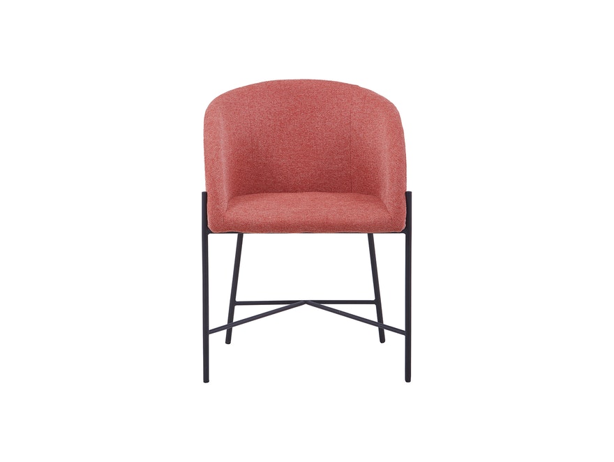 SalesFever® Polsterstuhl dusty pink Strukturstoff mit Armlehnen Metall schwarz Stuhl SJARD 392027 - 3