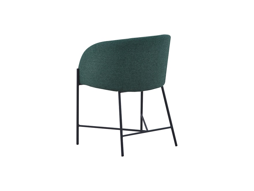 SalesFever® Polsterstuhl tannengrün Strukturstoff mit Armlehnen Metall schwarz Stuhl SJARD 392034 - 6
