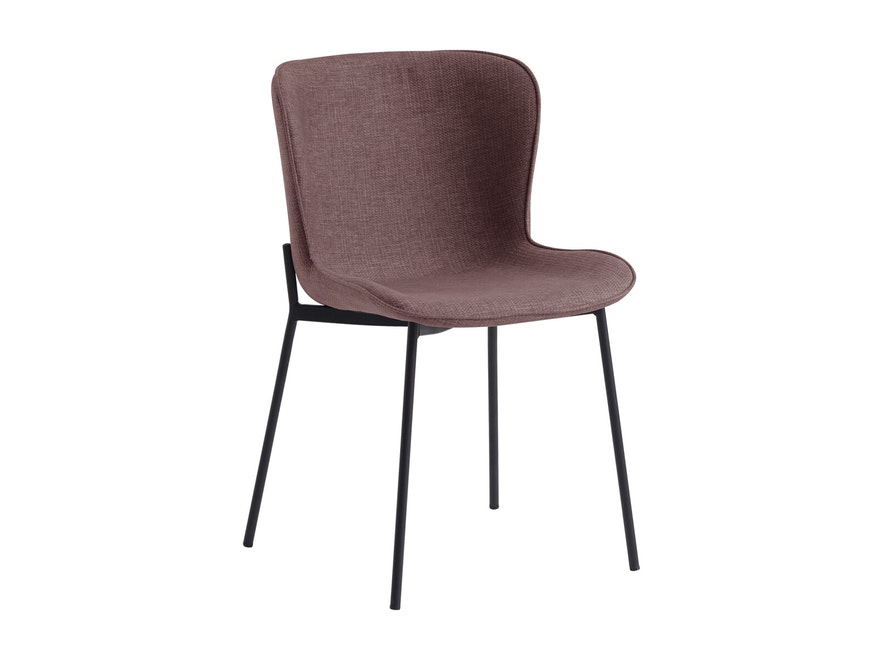 SalesFever® Esszimmerstuhl Rot 2er Set Schalensitz mit Strukturstoff Sam 393727 - 2