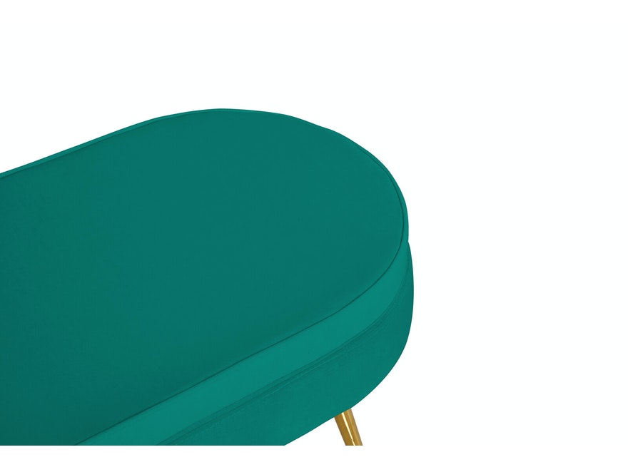 SalesFever® Sitzpouf Grün oval aus Samt Arielle 395400 - 4