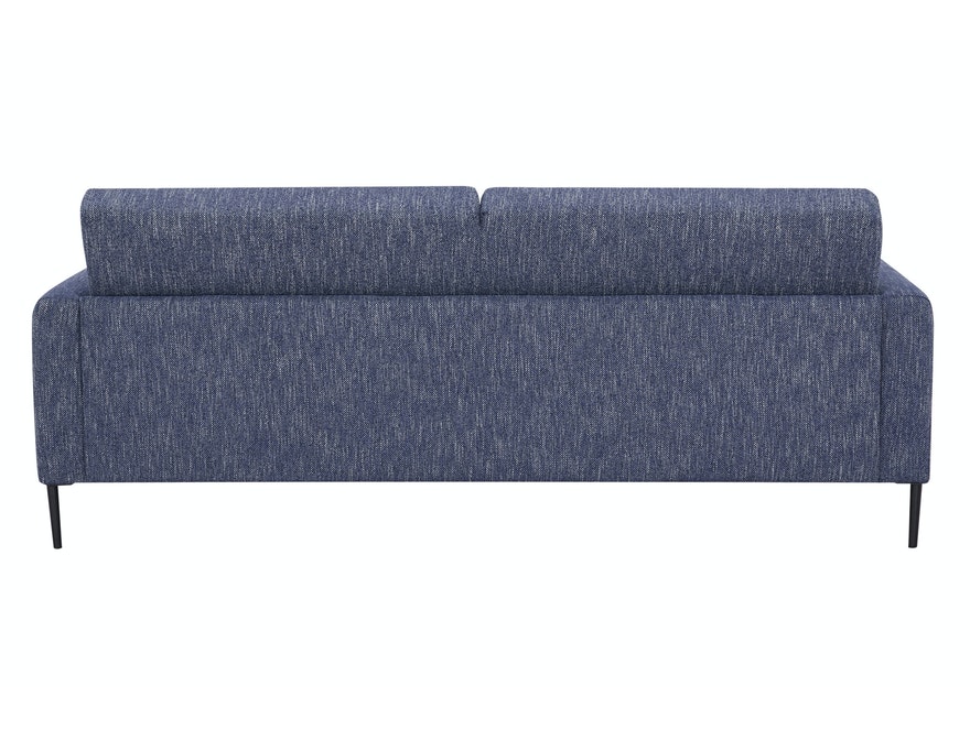 SalesFever® Sofa blau 3-Sitzer Strukturstoff Tokyo 394601 - 4