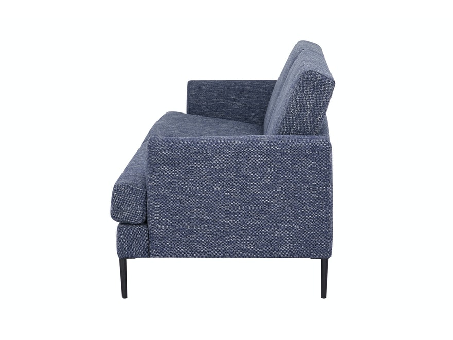 SalesFever® Sofa blau 3-Sitzer Strukturstoff Tokyo 394601 - 3