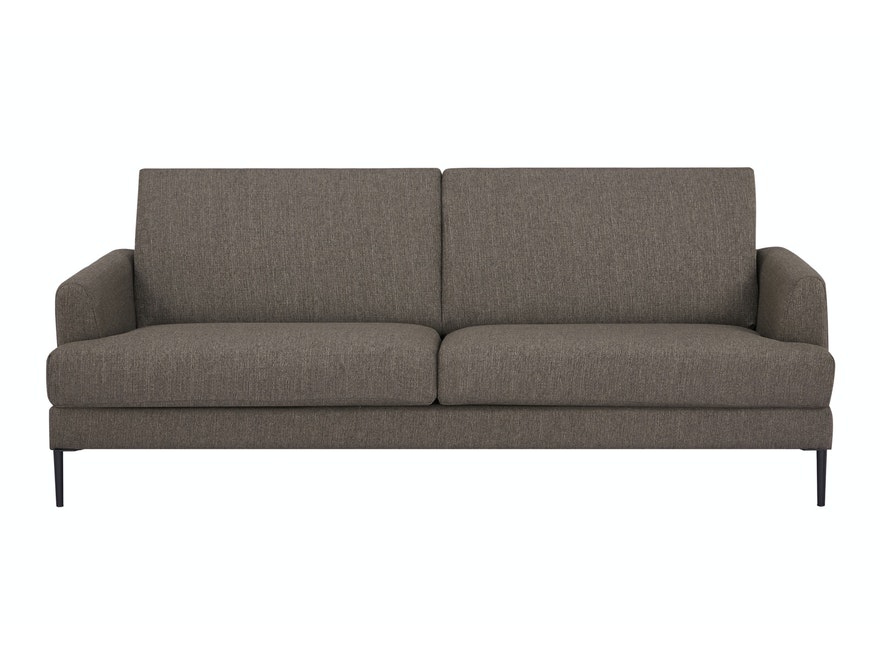 SalesFever® Sofa dunkelbraun 3-Sitzer Strukturstoff Tokyo 394564 - 1