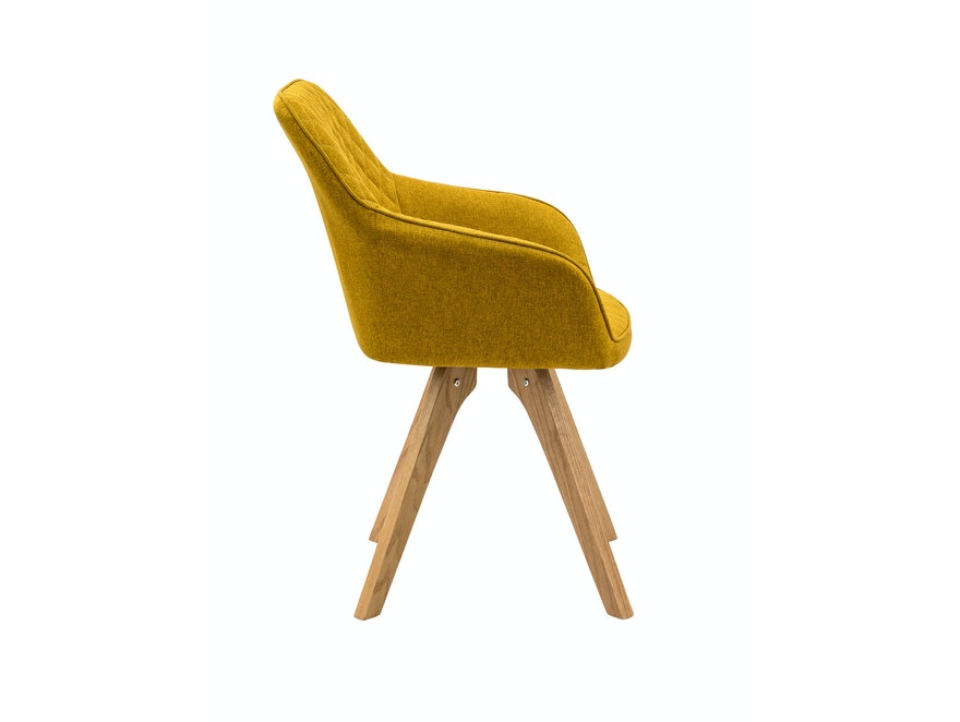 SalesFever® Essgruppe gelb 180 x 90 cm weiß Aino 5tlg. Tisch & 4 Stühle 393321 - 8