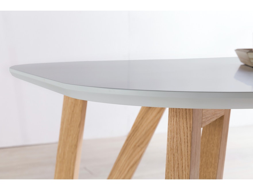 SalesFever® Essgruppe Gelb 180 x 90 cm Grau Aino 5tlg. Tisch & 4 Stühle 393260 - 3