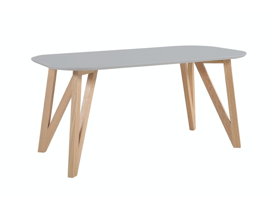 Essgruppe grau 160 x 90 cm Aino 5tlg. Tisch & 4 Stühle von SalesFever®