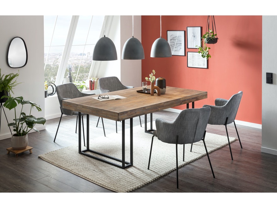 SalesFever® Esstisch 180 x 100 cm aus Akazie Natur Asta 394984 - 9