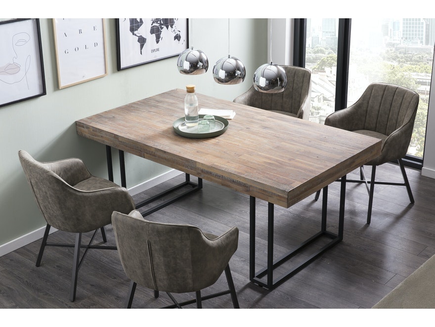 SalesFever® Esstisch 200 x 100 cm aus Akazie Natur Asta 394991 - 3