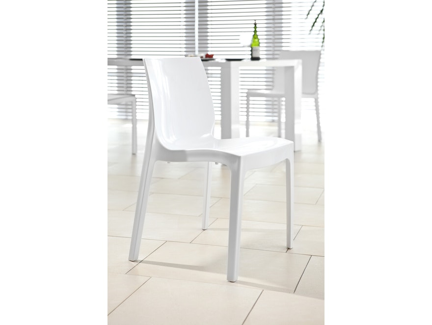 SalesFever® Essgruppe Weiß Luke 5 tlg. 180 x 90 cm 4 Design Stühle Sari 393475 - 8