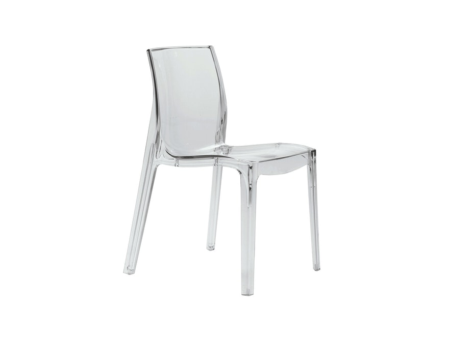 SalesFever® Essgruppe Weiß Transparent Luke  5 tlg. 180 x 90 cm 4 Design Stühle Sari 393451 - 6