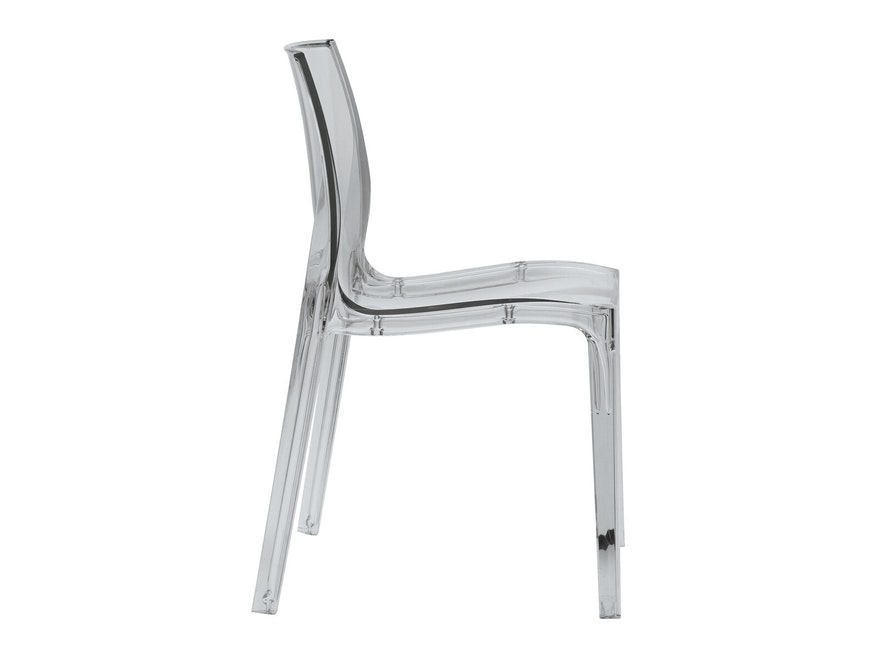 SalesFever® Essgruppe Weiß Transparent Luke  5 tlg. 180 x 90 cm 4 Design Stühle Sari 393451 - 7