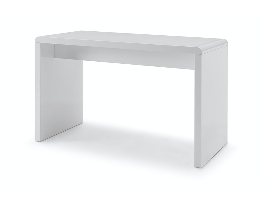 SalesFever® Schreibtisch 120x60 cm Weiß hochglanz lackiert Calvin 396872 - 1